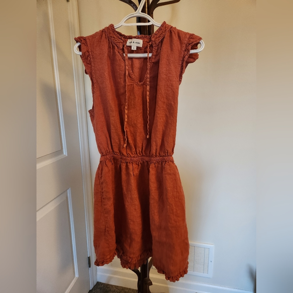 100% Linen Cloth & Stone Dress